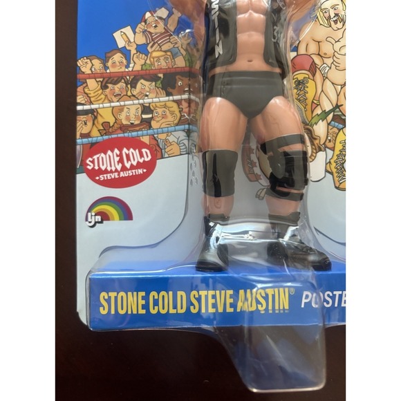 LJN WWE Superstars Series 2 "Stone Cold" Steve Austin 1980s Retro 8" IN HAND - Picture 2 of 3